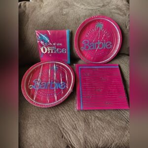 Barbie Party Supplies Plates Napkins